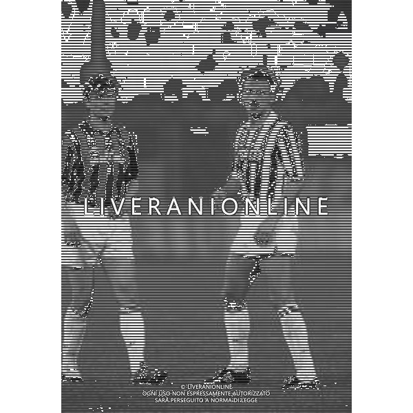 14-04-1992 TORINO SEMIFINALE DI RITORNO DI COPPA ITALIA JUVENTUS MILAN 1-0 NELLA FOTO ALDO SERENA E JURGEN KOHLER AG ALDO LIVERANI SAS