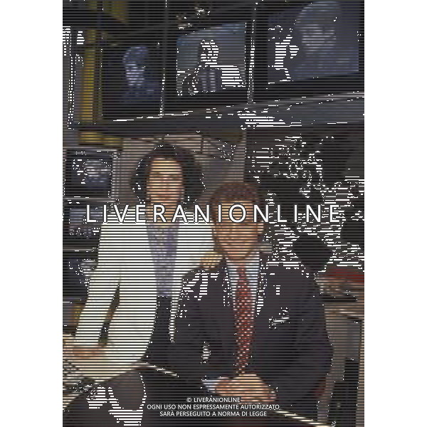 ALESSANDRO CECCHI PAONE, giornalista, conduttore televisivo italiano - RETROSPETTIVA Nella foto con Cesara Buonamici ©ARCHIVIO AGENZIA ALDO LIVERANI SAS