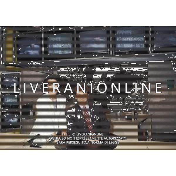 ALESSANDRO CECCHI PAONE, giornalista, conduttore televisivo italiano - RETROSPETTIVA Nella foto con Cesara Buonamici ©ARCHIVIO AGENZIA ALDO LIVERANI SAS