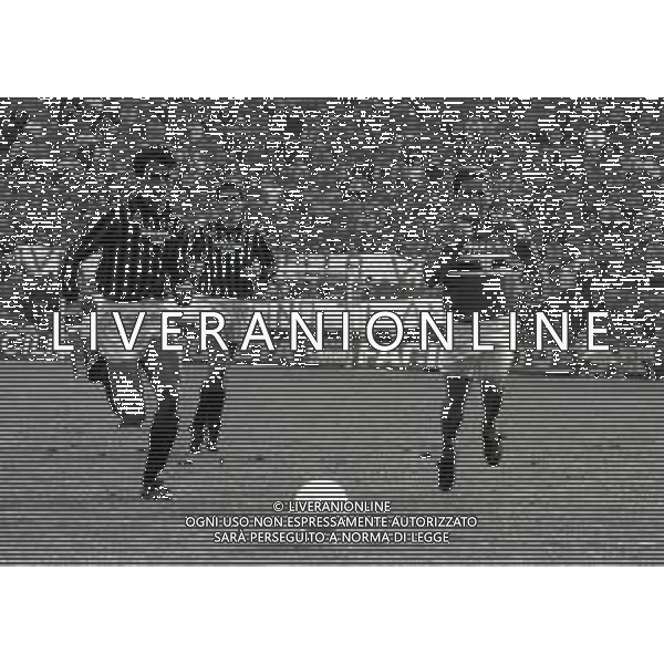 09-02-1986 MILANO CAMPIONATO DI CALCIO SERIE A MILAN SAMPDORIA 2-2 NELLA FOTO PAOLO MALDINI E ROBERTO MANCINI AG ALDO LIVERANI SAS