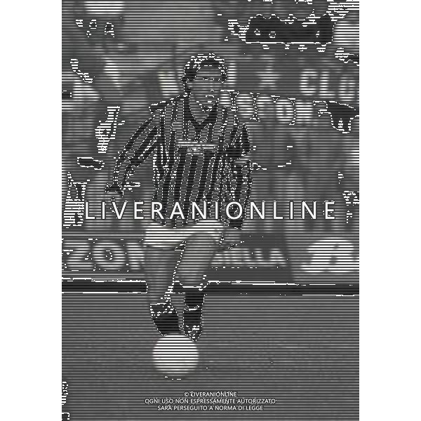 09-02-1986 MILANO CAMPIONATO DI CALCIO SERIE A MILAN SAMPDORIA 2-2 NELLA FOTO FRANCO BARESI AG ALDO LIVERANI SAS