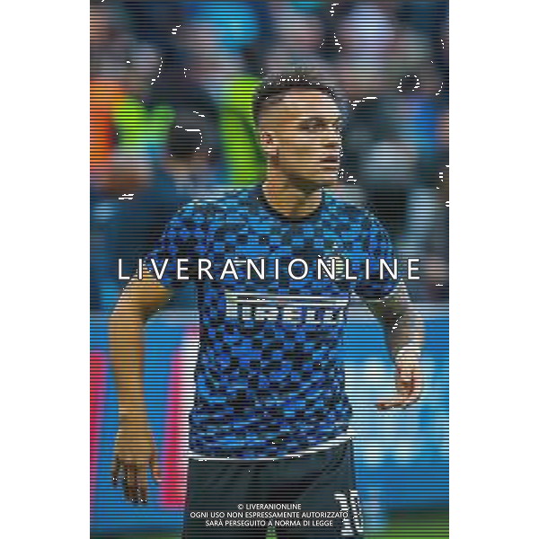 Lautaro Mart√≠nez of FC Internazionale during italian soccer Serie A season 2019/20 of FC Internazionale - Photo credit Fabrizio Carabelli /LMEDIA/ AGENZIA ALDO LIVERANI SAS