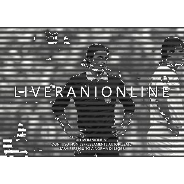 14-10-1984 MILANO CAMPIONATO DI CALCIO SERIE A MILAN ROMA 2-1 NELLA FOTO ARBITRO PIERO D\'ELIA AG ALDO LIVERANI SAS
