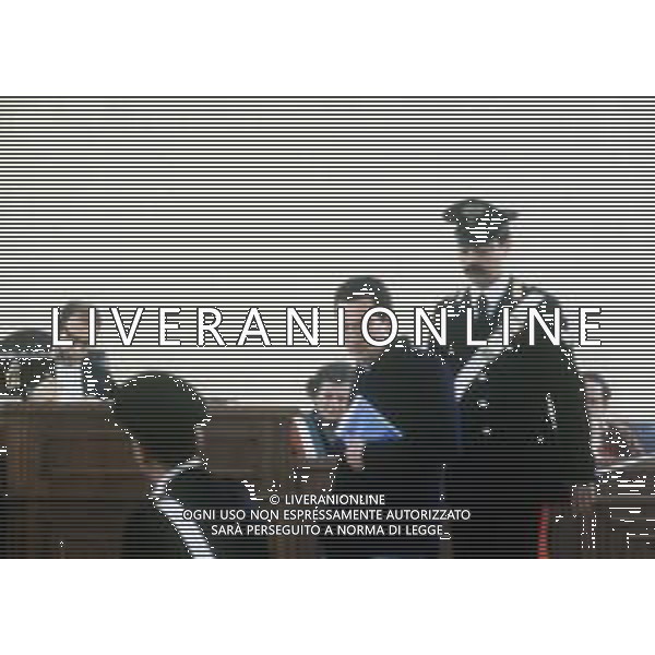 RETROSPETTIVA ROBERTO SANDALO TERRORISTA DI PRIMA LINEA NELLA FOTO ROBERTO SANDALO IN TRIBUNALE AG ALDO LIVERANI SAS