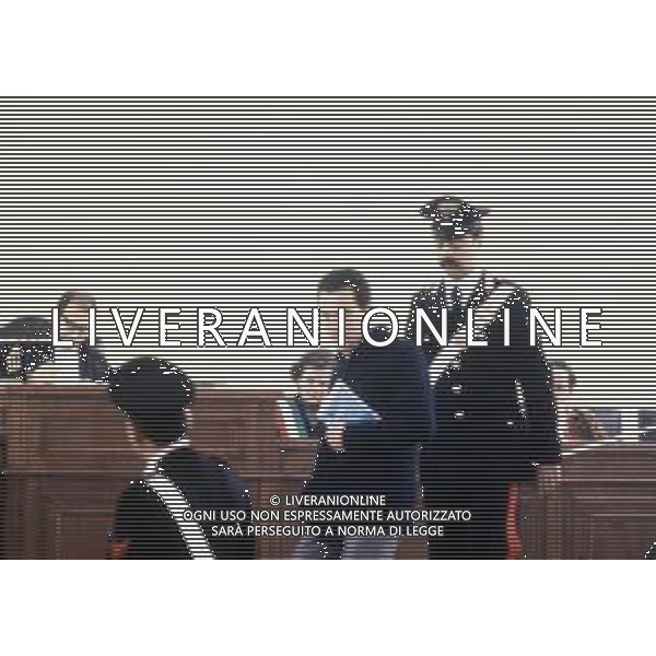 RETROSPETTIVA ROBERTO SANDALO TERRORISTA DI PRIMA LINEA NELLA FOTO ROBERTO SANDALO IN TRIBUNALE AG ALDO LIVERANI SAS