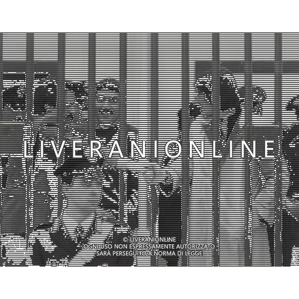 RETROSPETTIVA MICHELE VISCARDI ASSOCIATO A PL PRIMA LINEA CHE E\' STATA UN ORGANIZZAZIONE ARMATA DI ESTREMA SINISTRA ITALIANA DI STAMPO COMUNISTA NELLA FOTO MICHELE VISCARDI IN TRIBUNALE AG ALDO LIVERANI SAS