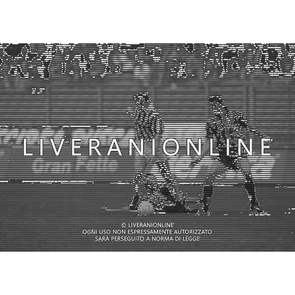 17-10-1993 TORINO CAMPIONATO DI CALCIO SERIE A JUVENTUS ATALANTA 2-1 NELLA FOTO PAOLO MONTERO-ANDREAS MOLLER E SIMONE PAVAN AG ALDO LIVERANI SAS