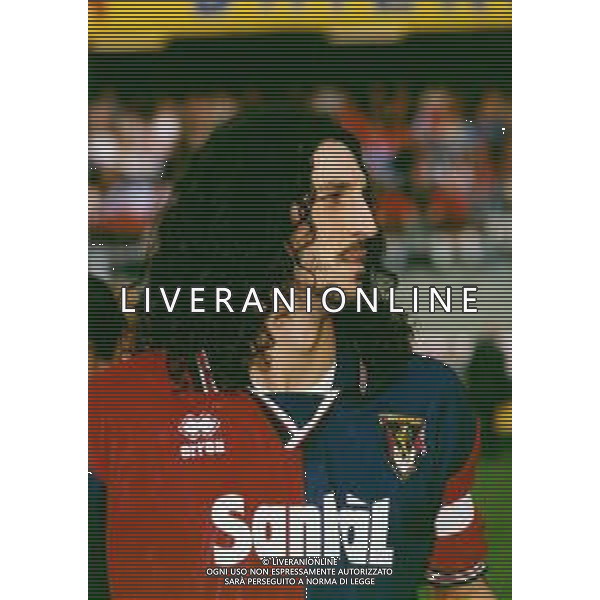 RETROSPETTIVA FELICE CENTOFANTI CALCIATORE NELLA FOTO FELICE CENTOFANTI CON LA MAGLIA DEL GENOA CALCIO AG ALDO LIVERANI SAS