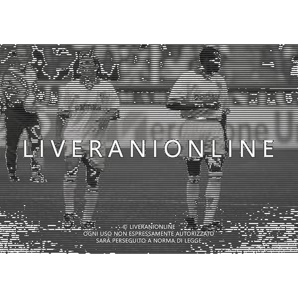 26-09-1993 GENOVA CAMPIONATO DI CALCIO SERIE A SAMPDORIA PARMA 1-1 NELLA FOTO GIANFRANCO ZOLA E FAUSTINO ASPRILLA AG ALDO LIVERANI SAS