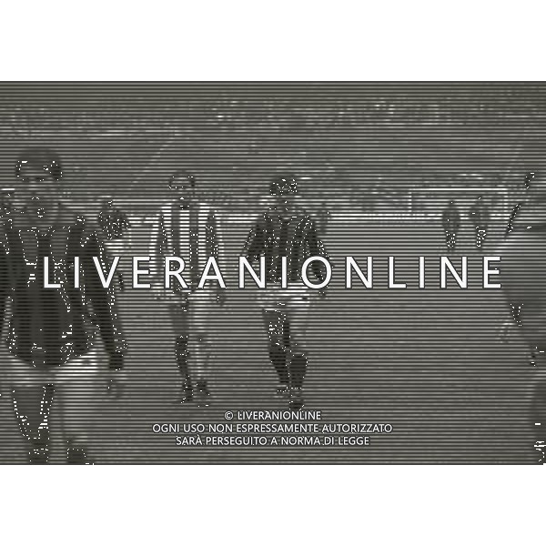 26-04-1981 MILANO CAMPIONATO DI CALCIO SERIE B MILAN LR VICENZA 2-0 NELLA FOTO MANLIO ZANINI E FULVIO COLLOVATI AG ALDO LIVERANI SAS