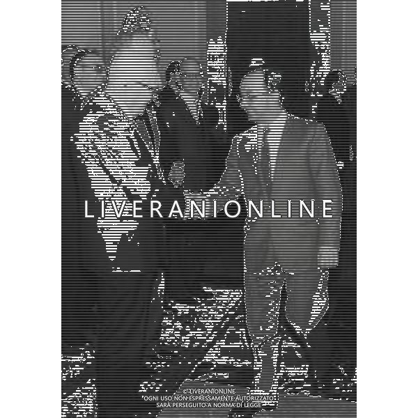 RETROSPETTIVA SANDRO PERTINI POLITICO NELLA FOTO SANDRO PERTINI PRESIDENTE DELLA REPUBBLICA ITALIANA CON IL SINDACO DI MILANO CARLO TOGNOLI AG ALDO LIVERANI SAS