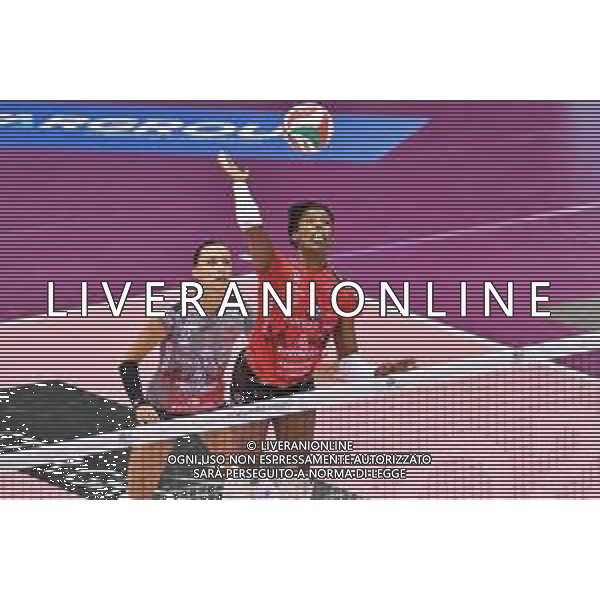 Campionato di Volley Serie A1 Femminile 2019/2020 Firenze, Italia 01/01/2020 Italian Volleyball Serie A1 Women season 2019/20 Nella foto: Regiane Fernanda Aparecida Bidias (Bartoccini Fortinfissi Perugia) ©Lisa Guglielmi - Alessio Marini / AGENZIA ALDO LIVERANI SAS