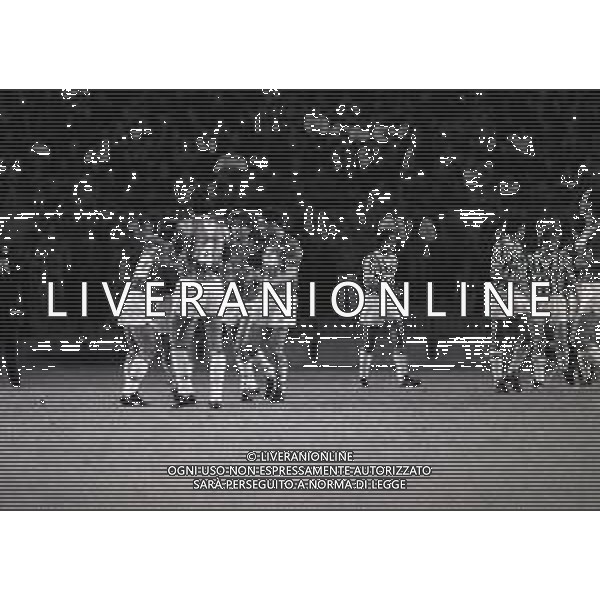 14-09-1988 TORINO-COPPA ITALIA JUVENTUS ASCOLI 0-2 NELLA FOTO ESULTANZA GIOCATORI ASCOLI DOPO L\'AUTOGOAL AG ALDO LIVERANI SAS
