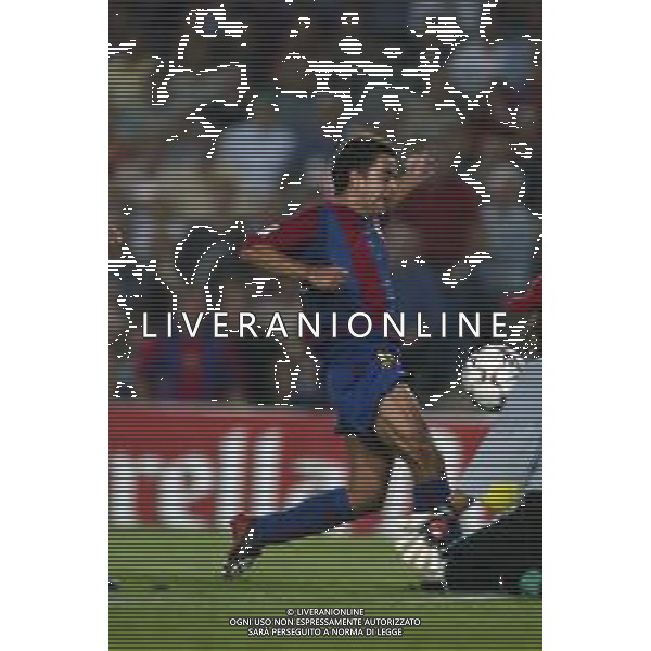 05-09-2002 BARCELLONA- BARCELLONA ATLETICO MADRID NELLA FOTO XAVI AG ALDO LIVERANI SAS