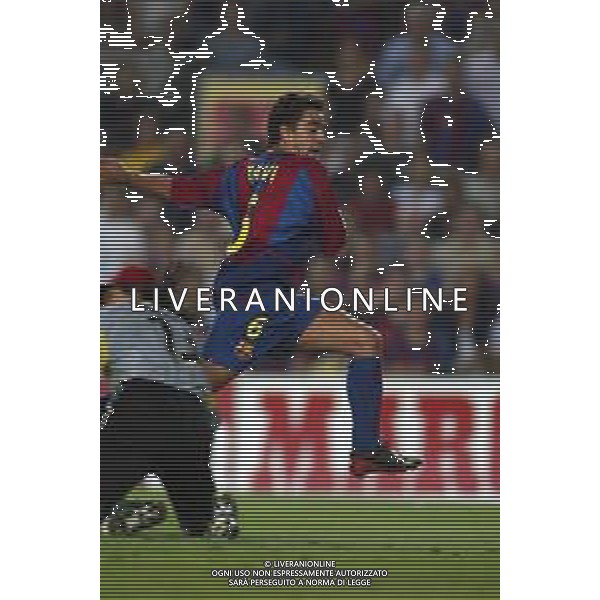 05-09-2002 BARCELLONA- BARCELLONA ATLETICO MADRID NELLA FOTO XAVI AG ALDO LIVERANI SAS