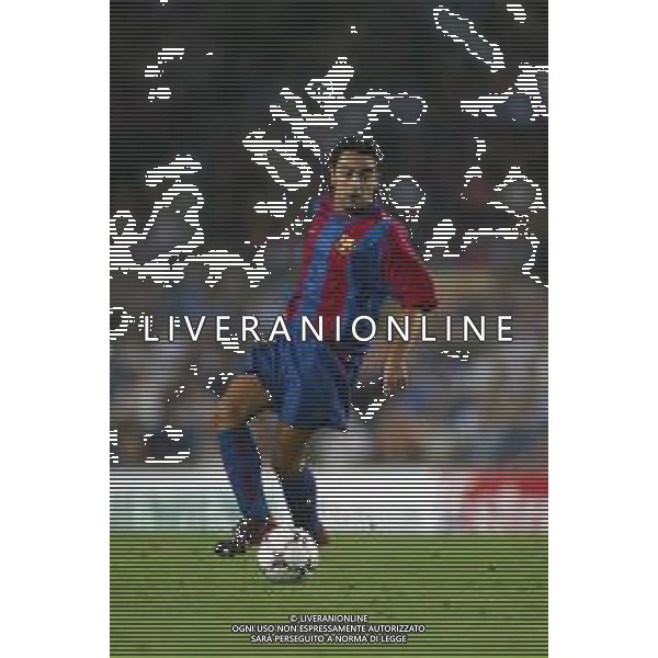 05-09-2002 BARCELLONA- BARCELLONA ATLETICO MADRID NELLA FOTO XAVI AG ALDO LIVERANI SAS
