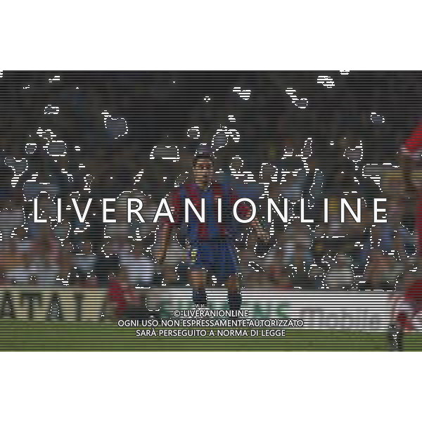 05-09-2002 BARCELLONA- BARCELLONA ATLETICO MADRID NELLA FOTO XAVI AG ALDO LIVERANI SAS