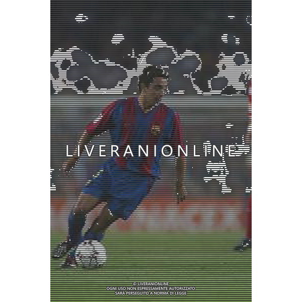 05-09-2002 BARCELLONA- BARCELLONA ATLETICO MADRID NELLA FOTO XAVI AG ALDO LIVERANI SAS