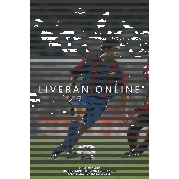 05-09-2002 BARCELLONA- BARCELLONA ATLETICO MADRID NELLA FOTO XAVI AG ALDO LIVERANI SAS