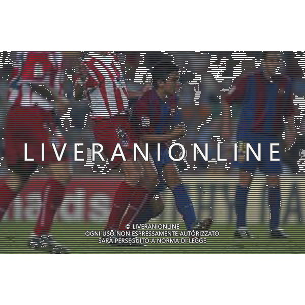 05-09-2002 BARCELLONA- BARCELLONA ATLETICO MADRID NELLA FOTO JAVIER SAVIOLA AG ALDO LIVERANI SAS