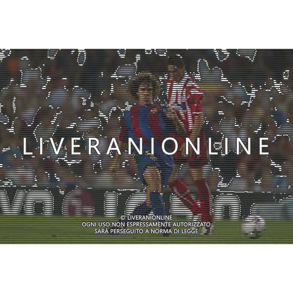 05-09-2002 BARCELLONA- BARCELLONA ATLETICO MADRID NELLA FOTO CARLES PUYOL AG ALDO LIVERANI SAS
