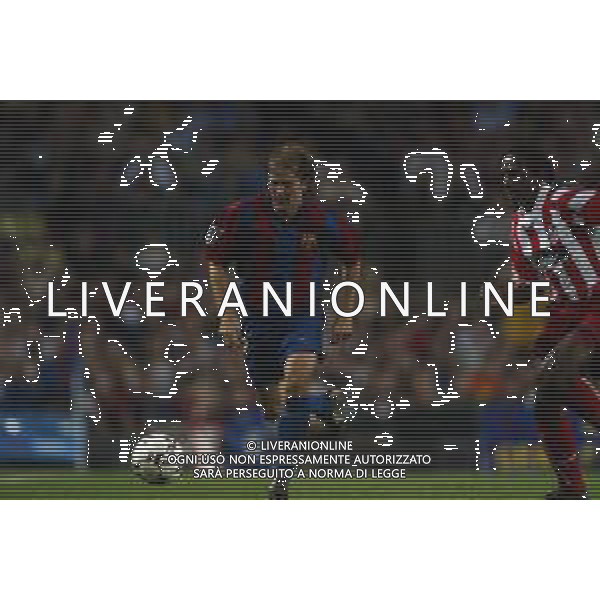 05-09-2002 BARCELLONA- BARCELLONA ATLETICO MADRID NELLA FOTO GAIZKA MAENDIETA AG ALDO LIVERANI SAS