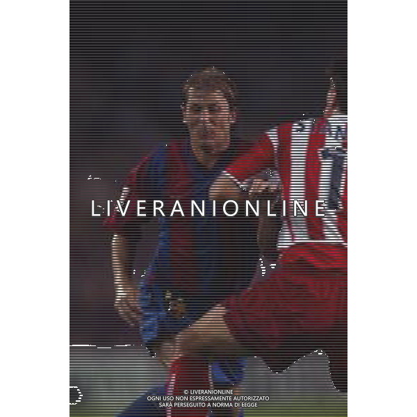 05-09-2002 BARCELLONA- BARCELLONA ATLETICO MADRID NELLA FOTO GAIZKA MAENDIETA AG ALDO LIVERANI SAS