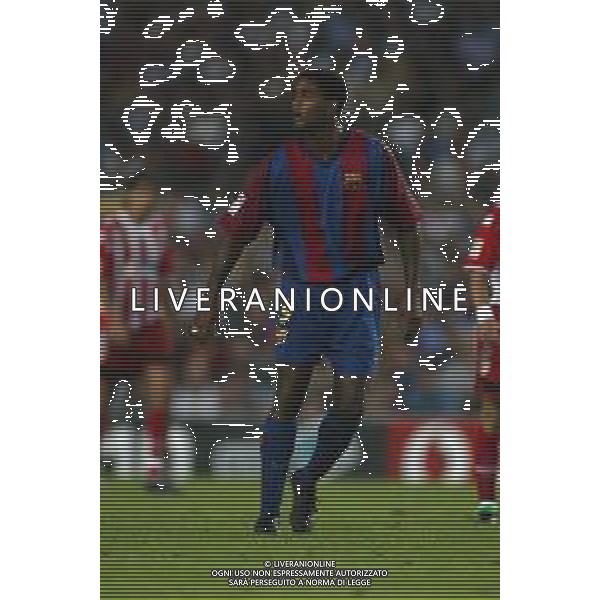 05-09-2002 BARCELLONA- BARCELLONA ATLETICO MADRID NELLA FOTO PATRICK KLUIVERT AG ALDO LIVERANI SAS