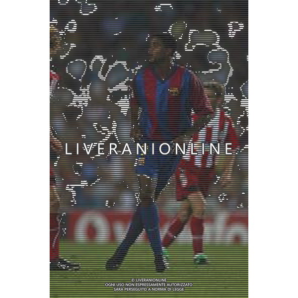 05-09-2002 BARCELLONA- BARCELLONA ATLETICO MADRID NELLA FOTO PATRICK KLUIVERT AG ALDO LIVERANI SAS