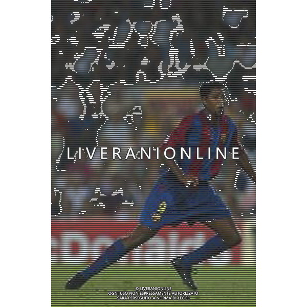 05-09-2002 BARCELLONA- BARCELLONA ATLETICO MADRID NELLA FOTO PATRICK KLUIVERT AG ALDO LIVERANI SAS
