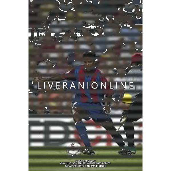 05-09-2002 BARCELLONA- BARCELLONA ATLETICO MADRID NELLA FOTO PATRICK KLUIVERT AG ALDO LIVERANI SAS