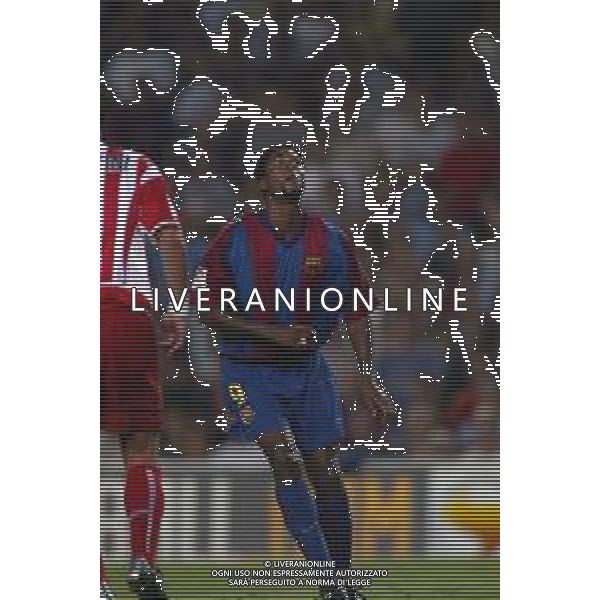 05-09-2002 BARCELLONA- BARCELLONA ATLETICO MADRID NELLA FOTO PATRICK KLUIVERT AG ALDO LIVERANI SAS
