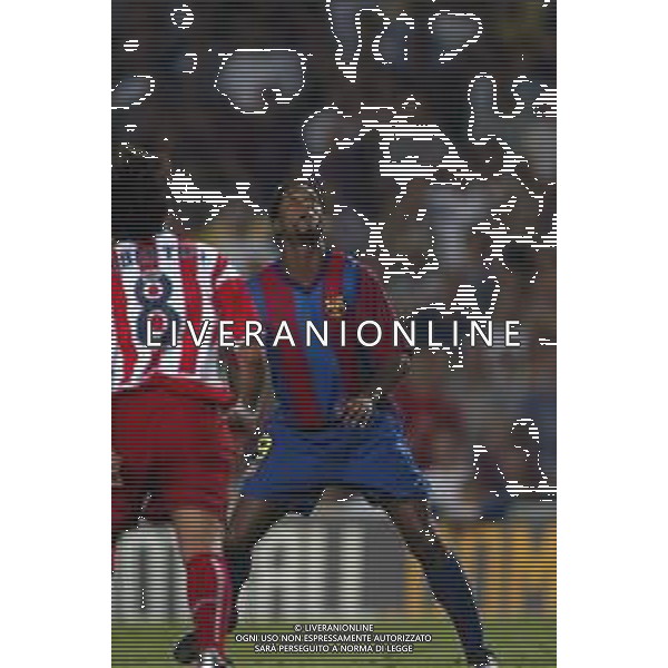 05-09-2002 BARCELLONA- BARCELLONA ATLETICO MADRID NELLA FOTO PATRICK KLUIVERT AG ALDO LIVERANI SAS