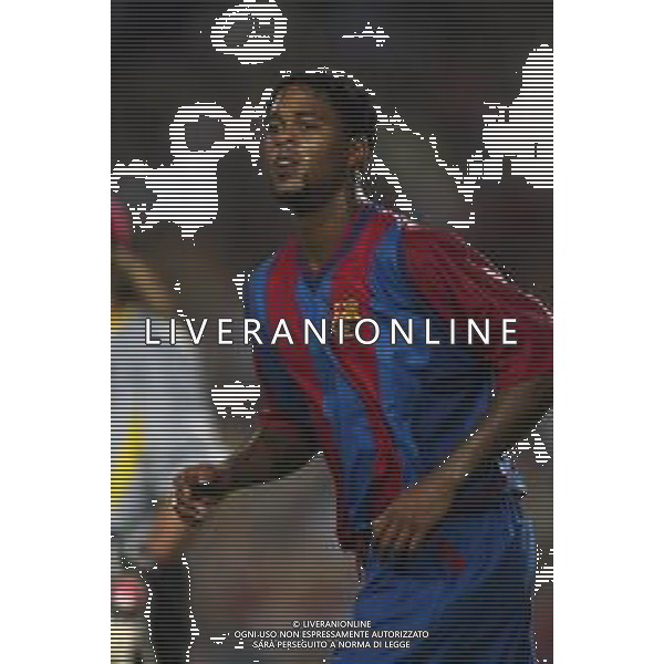 05-09-2002 BARCELLONA- BARCELLONA ATLETICO MADRID NELLA FOTO PATRICK KLUIVERT AG ALDO LIVERANI SAS