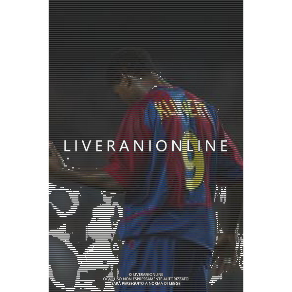05-09-2002 BARCELLONA- BARCELLONA ATLETICO MADRID NELLA FOTO PATRICK KLUIVERT AG ALDO LIVERANI SAS