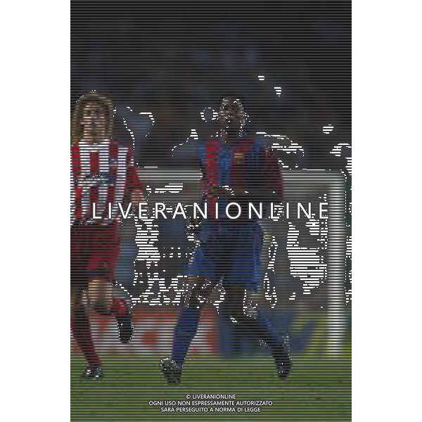 05-09-2002 BARCELLONA- BARCELLONA ATLETICO MADRID NELLA FOTO PATRICK KLUIVERT AG ALDO LIVERANI SAS