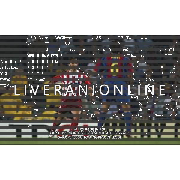 05-09-2002 BARCELLONA- BARCELLONA ATLETICO MADRID NELLA FOTO MIRSAD HIBIC AG ALDO LIVERANI SAS