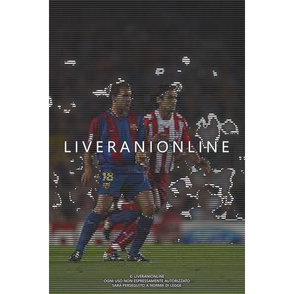 05-09-2002 BARCELLONA- BARCELLONA ATLETICO MADRID NELLA FOTO GABRI AG ALDO LIVERANI SAS