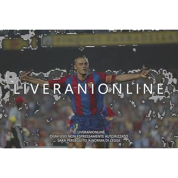 05-09-2002 BARCELLONA- BARCELLONA ATLETICO MADRID NELLA FOTO DOPO GOAL LUIS ENRIQUE AG ALDO LIVERANI SAS