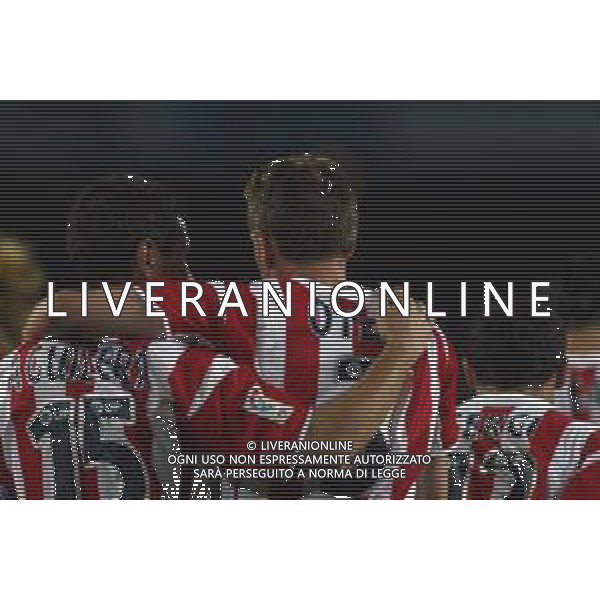 05-09-2002 BARCELLONA- BARCELLONA ATLETICO MADRID NELLA FOTO ESULTANZA GIOCATORI ATLETICO MADRID DOPO UN GOAL AG ALDO LIVERANI SAS 