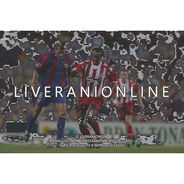 05-09-2002 BARCELLONA- BARCELLONA ATLETICO MADRID NELLA FOTO EMERSON.PHILLIP COCU AG ALDO LIVERANI SAS