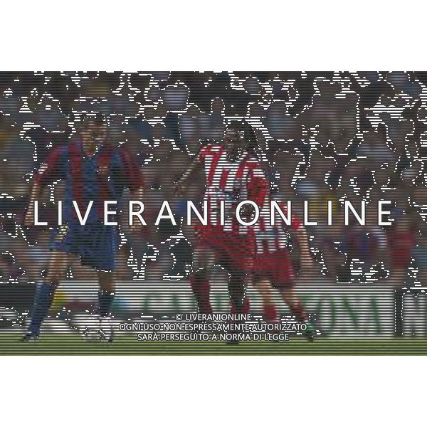 05-09-2002 BARCELLONA- BARCELLONA ATLETICO MADRID NELLA FOTO EMERSON.PHILLIP COCU AG ALDO LIVERANI SAS