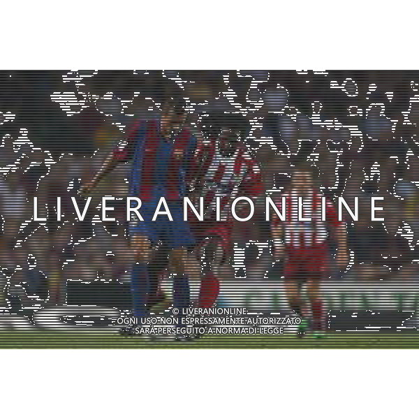 05-09-2002 BARCELLONA- BARCELLONA ATLETICO MADRID NELLA FOTO EMERSON.PHILLIP COCU AG ALDO LIVERANI SAS