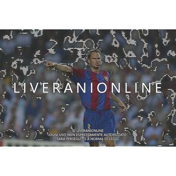 05-09-2002 BARCELLONA- BARCELLONA ATLETICO MADRID NELLA FOTO FRANK DE BOER AG ALDO LIVERANI SAS