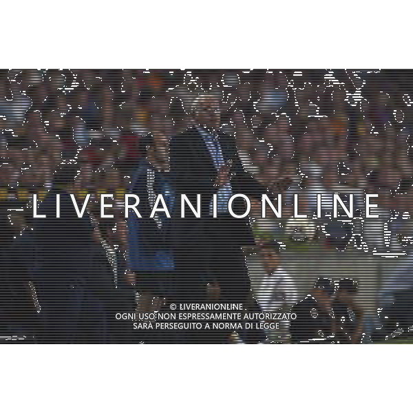 05-09-2002 BARCELLONA- BARCELLONA ATLETICO MADRID NELLA FOTO LUIS ARAGONES ALLENATORE ATLETICO MADRID AG ALDO LIVERANI SAS