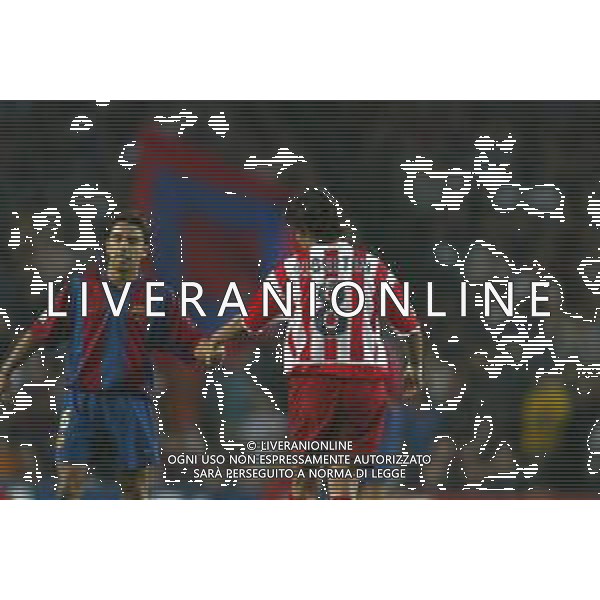 05-09-2002 BARCELLONA- BARCELLONA ATLETICO MADRID NELLA FOTO DEMETRIO ALBERTINI-XAVI AG ALDO LIVERANI SAS