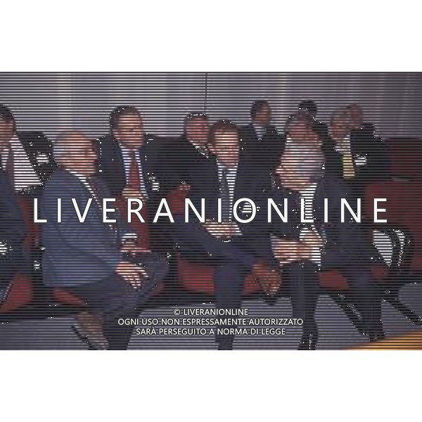 RETROSPETTIVA ENRICO MANTOVANI PRESIDENTE SAMPDORIA CALCIO NELLA FOTO MANTOVANI ENRICO PRESIDENTE SAMPDORIA CALCIO CON DOMENICO LUZZARA PRESIDENTE CREMONESE CALCIO-VINCENZO MATARRESE E LEONARDO GARILLI AG ALDO LIVERANI SAS
