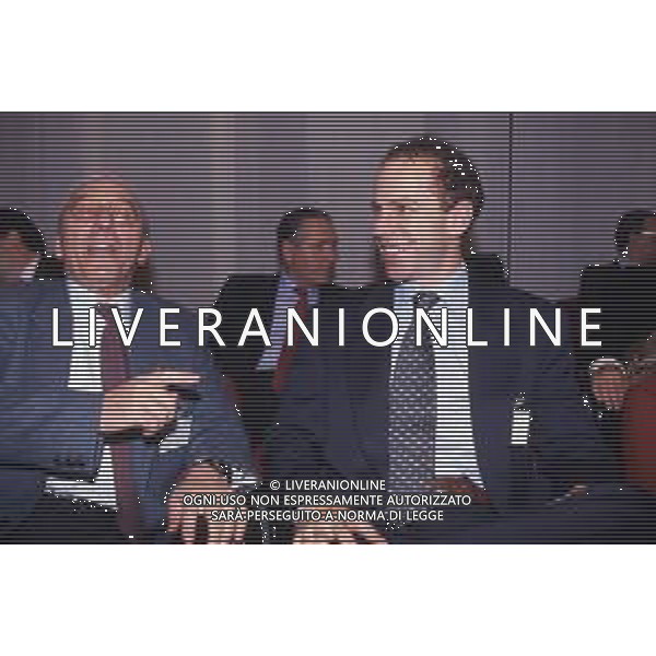 RETROSPETTIVA ENRICO MANTOVANI PRESIDENTE SAMPDORIA CALCIO NELLA FOTO MANTOVANI ENRICO PRESIDENTE SAMPDORIA CALCIO CON DOMENICO LUZZARA PRESIDENTE CREMONESE CALCIO AG ALDO LIVERANI SAS