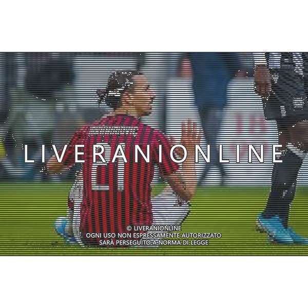 Zlatan Ibrahimovic of AC Milan during italian soccer Serie A season 2019/20 of AC Milan - Photo credit Fabrizio Carabelli /LMEDIA / AGENZIA ALDO LIVERANI SAS