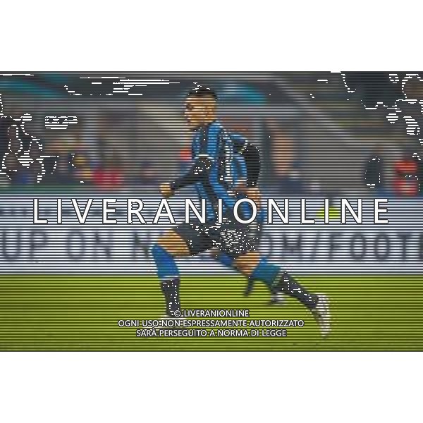 Lautaro Mart√≠nez of FC Internazionale during italian soccer Serie A season 2019/20 of FC Internazionale - Photo credit Fabrizio Carabelli /LMEDIA / AGENZIA ALDO LIVERANI SAS